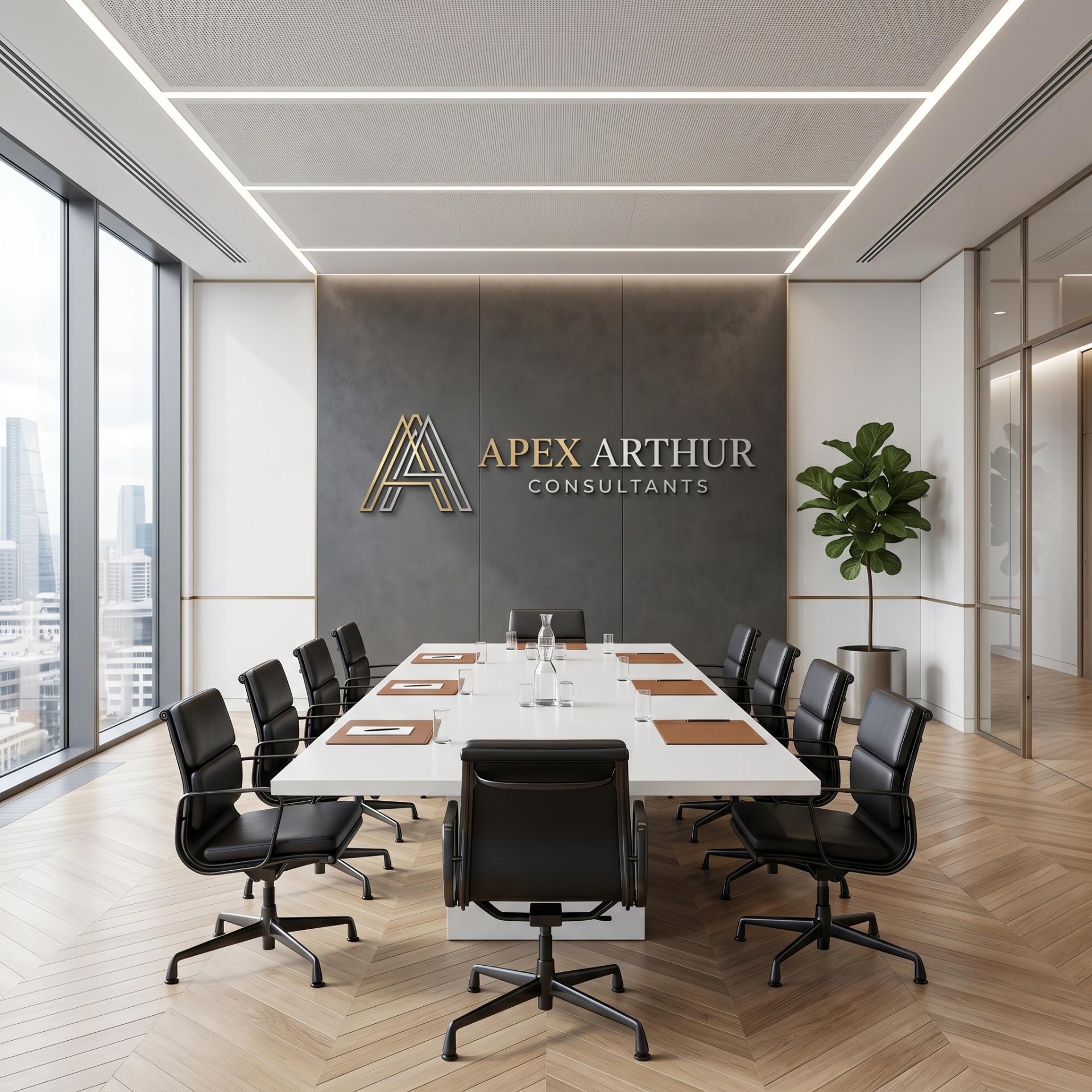 Apex Arthur Consultants office overlooking a construction site